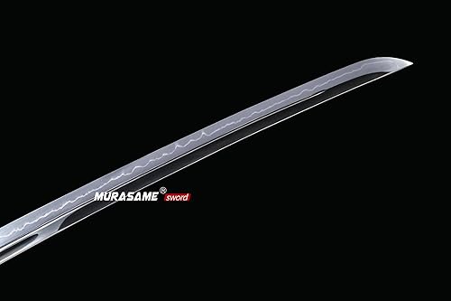 Miniatura 5 de MURASAME Katana Sword T10 - Maquinilla de afeitar de acero templado de 41 pulgadas, hoja afilada, espiga completa hecha a mano