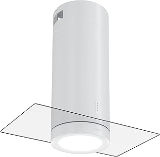 Klarstein Hanging Island Cooker Hood, Extractor Fan for Kitchen Islands, 544m³/h Airflow, Timer, Adjustable Kitchen Extractor Fan with Chandelier Design, 3 Mode Cooker Hoods, Activated Carbon Filters [Energy Class A]