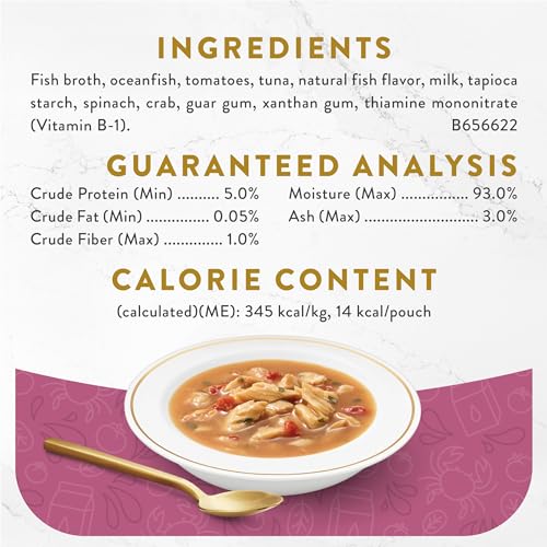 PURINA Fancy Feast Lickable Wet Cat Food Broth Topper Seafood Bisque and - (16) 1.4 oz. Pouches - image 5