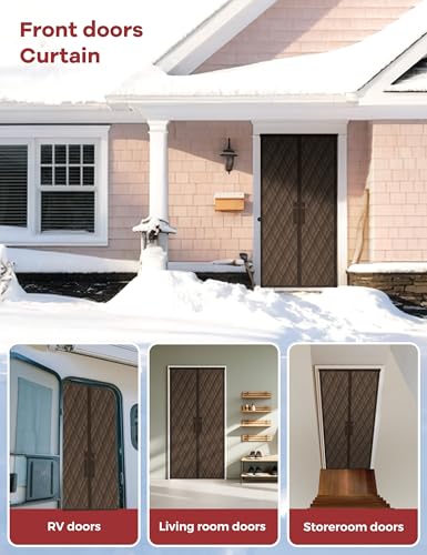 Save on AEOCOO Insulated Door Curtains - Magnetic Thermal Cover - Image 6