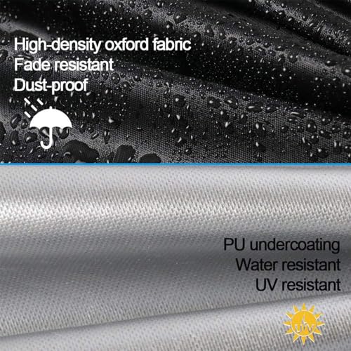 NICENEEDED Oxford Fabric Outdoor Bench Cover, Waterproof Lounge Deep Chair Covers Patio Loveseat Protective Cover - Image 4