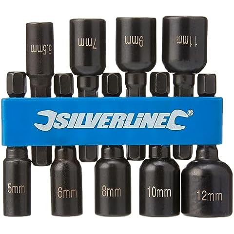 Silverline 855189 Magnetic Nut Driver Set 9 Pieces Cover