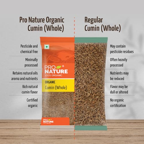Image of Pro Nature 100% Organic Cumin (Whole) 100g (Pack of 3)