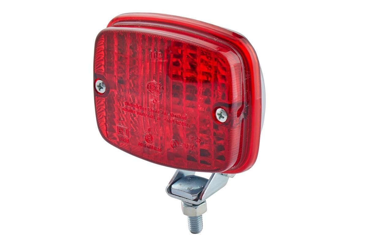 HELLA 2NE 003 030-151 Piloto antiniebla posterior - Halógena - 12/24V - montaje exterior - Color de tulipa: rojo - Conector: Conector plano - izquierda/derecha