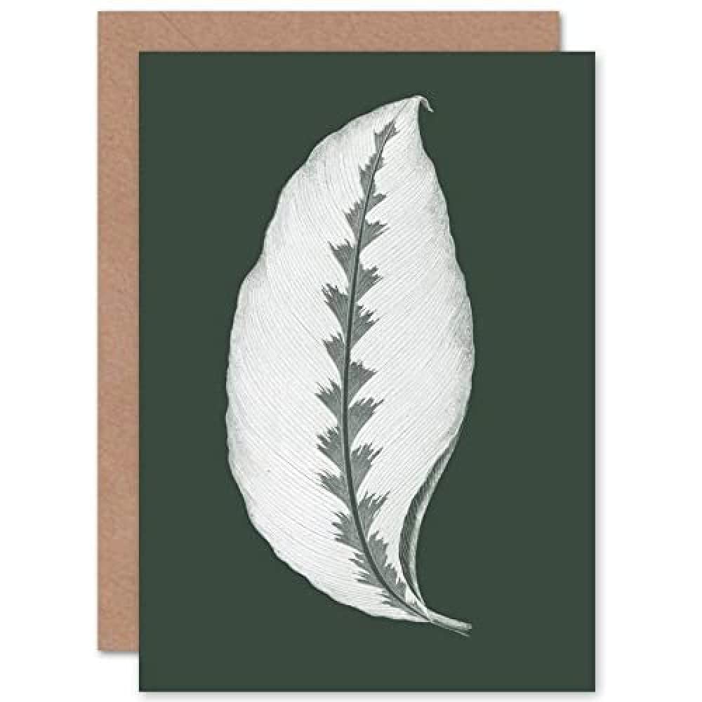 Artery8 - Greeting Card - Jungle Leaf - Dark Green