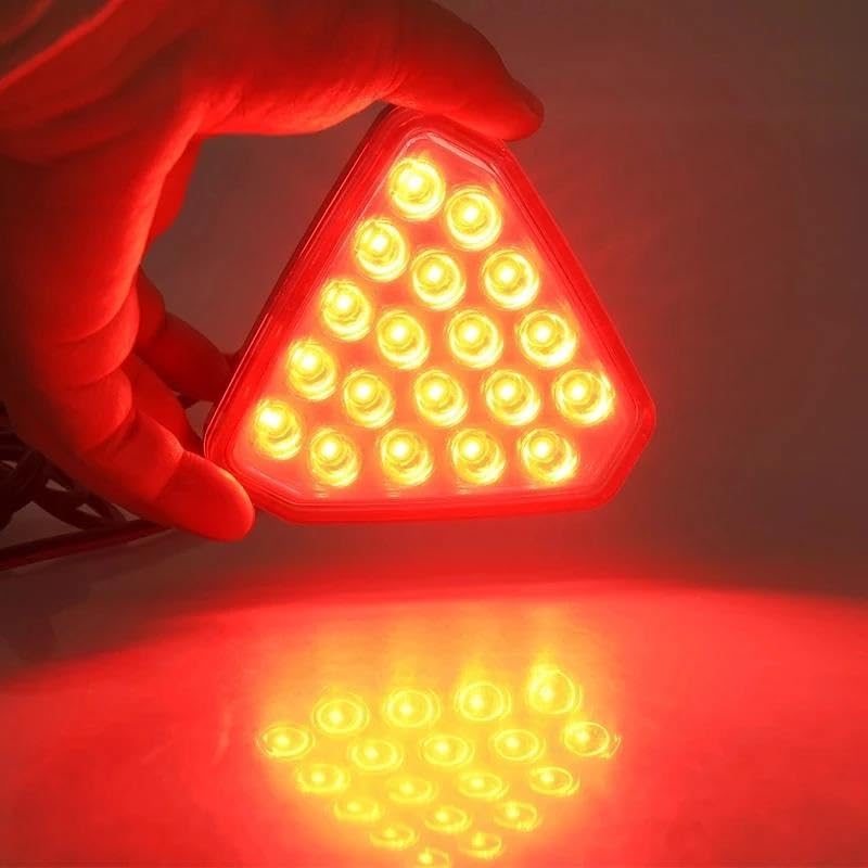 Feu stop arrière triangulaire style F1 universel pour modification auto
