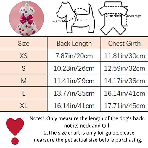 Cute Dog Princess Dress Dog Dress Cat Dress Suit Soft Breathable Dog Pure Cotton Fruit Dress And Dog Summer Dress For Small Medium And Large Dog Girl Puppies Lightweight Pet Dress #TOP5
