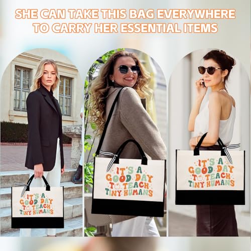 Image of UAREHIBY Teacher Gifts for Women,Teacher Appreciation Gifts with Tote Bag,Back To School Thank You Teachers Gift from Student,Teachers Valentines Day Christmas Gift