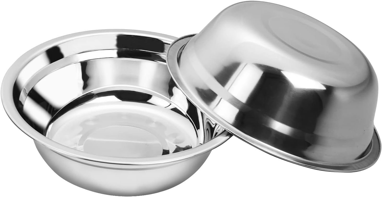 Salad Mixing Bowls, Stainless Steel Serving Bowl for Kitchen Baking Serving Cooking Food Prep Storage, Set of 6 - Image 7