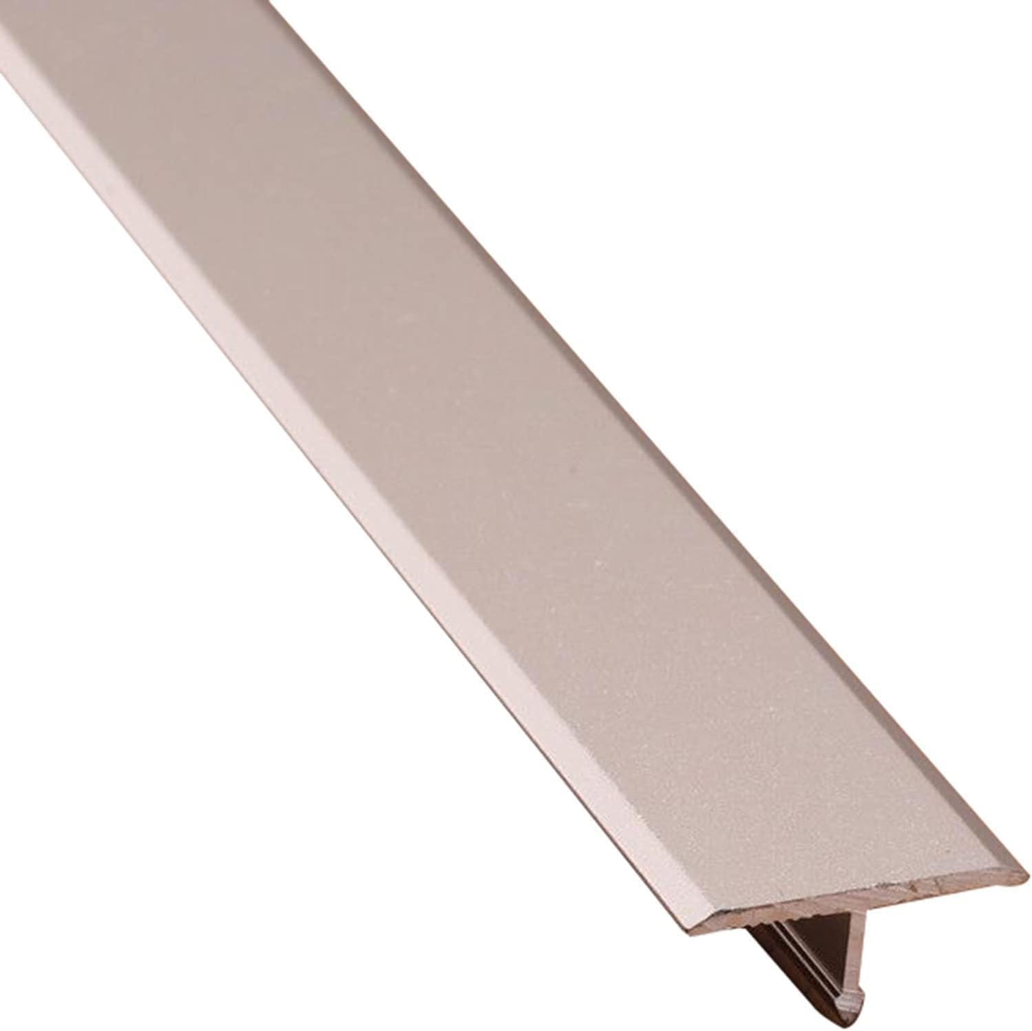 Aluminum Threshold Transition Strip, Carpet Edge Strip, Floor Transition Strip, Door Threshold for Flat Surface Transitions, Durable and Easy to Install Door Strip-Gray||0.9M*0.8CM