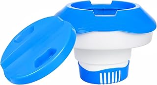 8 Pouces Flotteur de Piscine Distributeur Flottant Faltbares Distributeur de Chlore Flottant Diffuseur Flottant pour Piscines, Spas, Parc Aquatique, Bains à remous et Fontaines