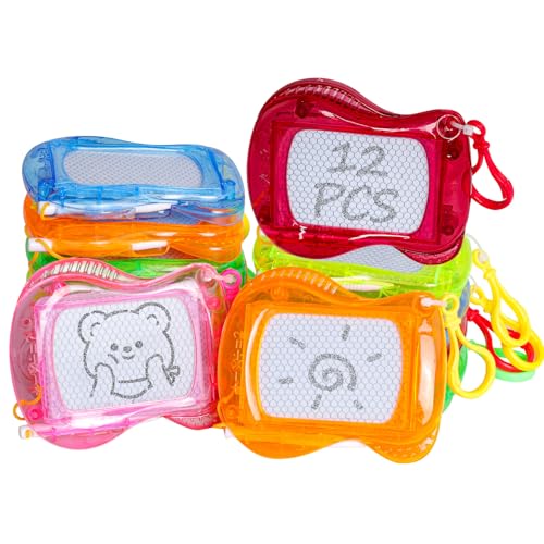 PAYFULLY 12 mini pizarras mágicas para niños, borrables, rellenables, para rellenar piñatas, fiestas de cumpleaños, para fiestas de cumpleaños, regalos escolares