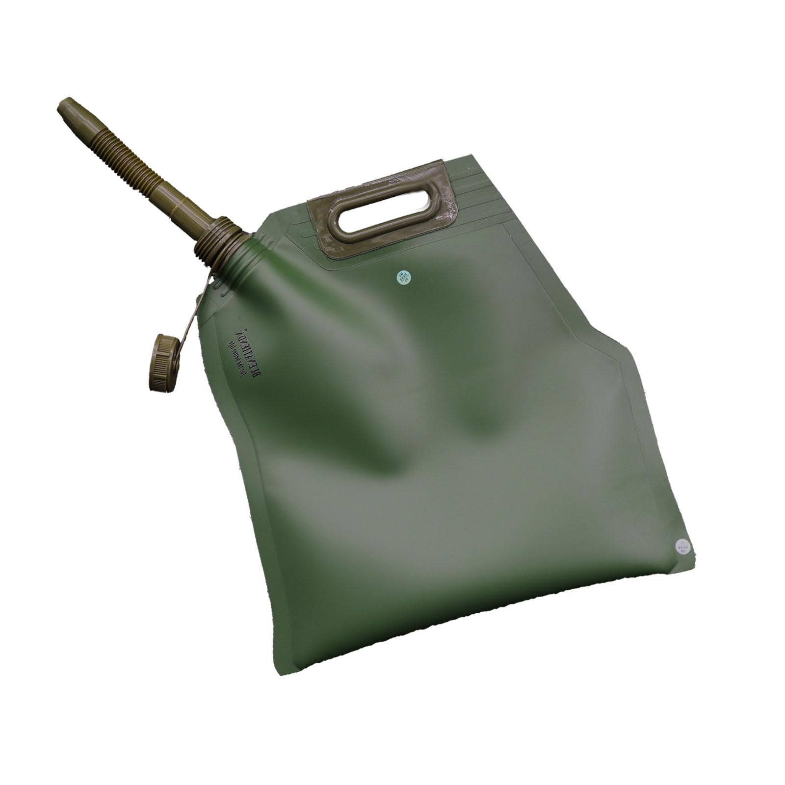 Bidón de combustible plegable de 10 l, de TPU de 2 mm, con manguera de 20 cm, depósito de gasolina a prueba de fugas para coche, moto, camping y Notfa (verde) (10 l)