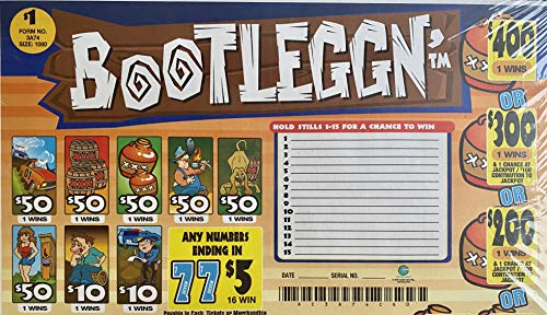 Bootleggn $400 Bingo Pull Tabs Game Seal Card