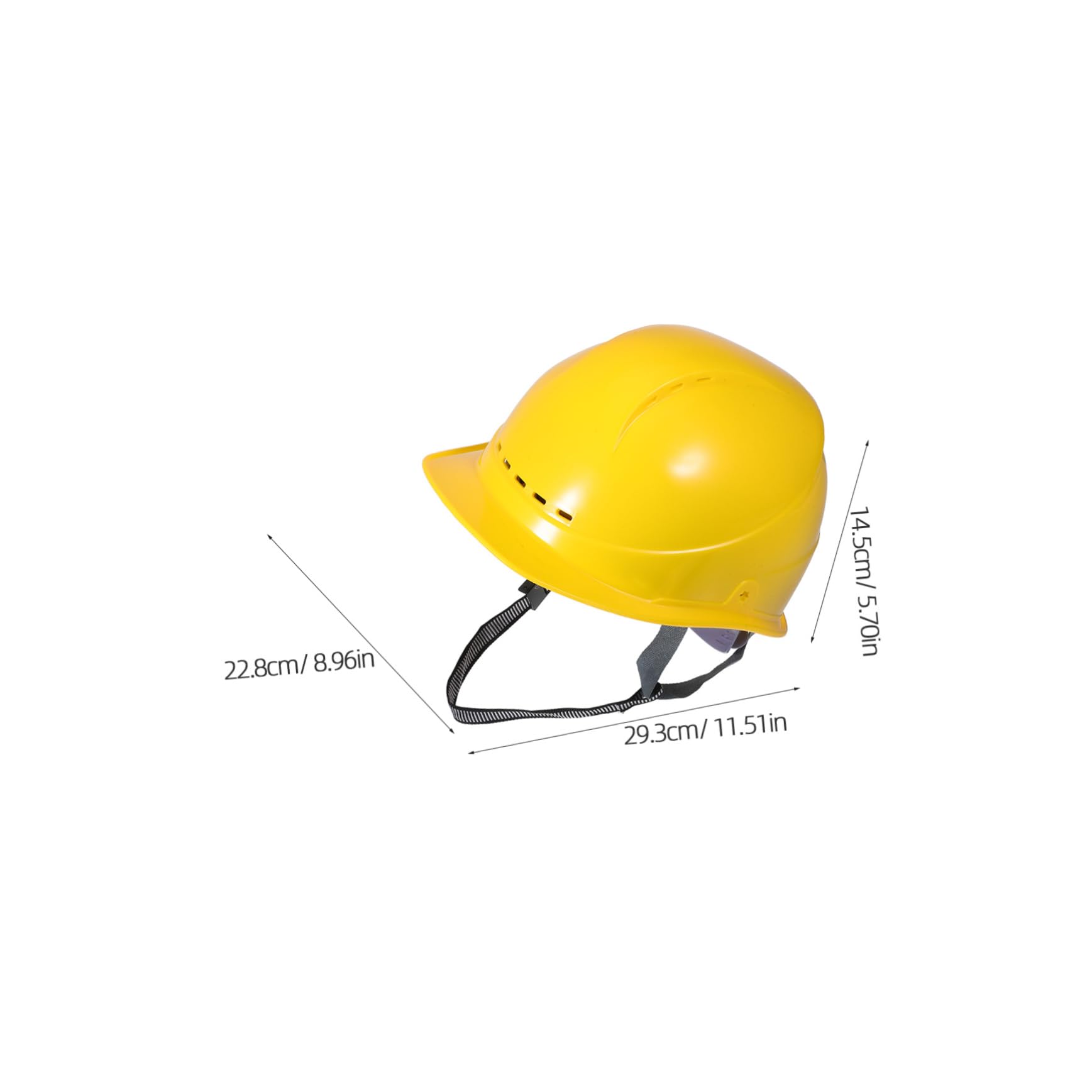Casco de Seguridad para Construcción Amarillo, Plástico, Ventilado | Ajuste Regulable, Diseño Ligero, Resistencia a Impactos, Uso en Obra y Entornos Laborales