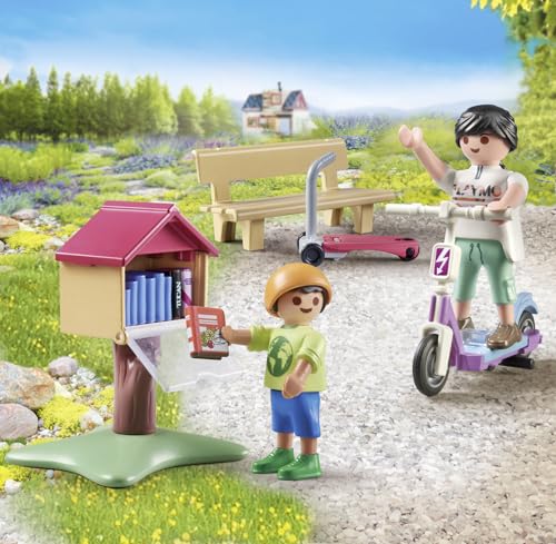 Jeux D'imitation Boîte À Livres Avec Maman Et Enfant Playmobil La Boite - vue 8