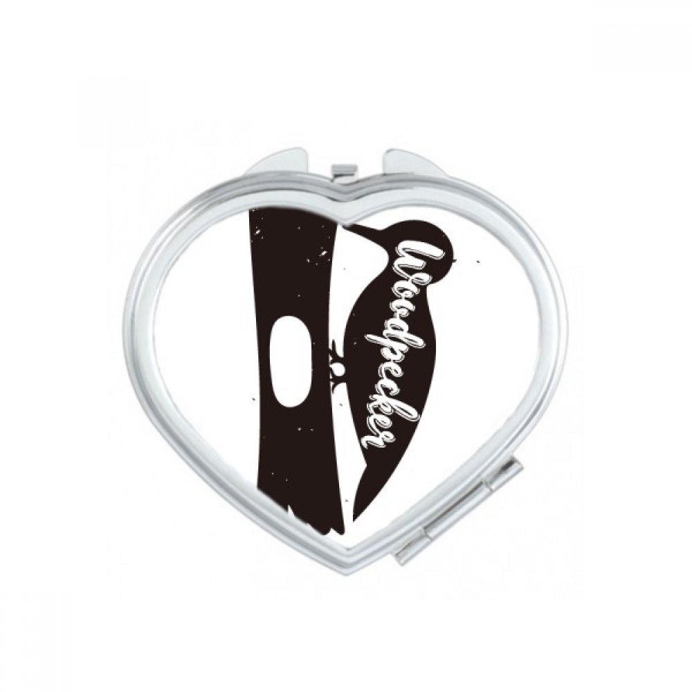 Miroir de poche tortue noir et blanc pour retouches maquillage en voyage
