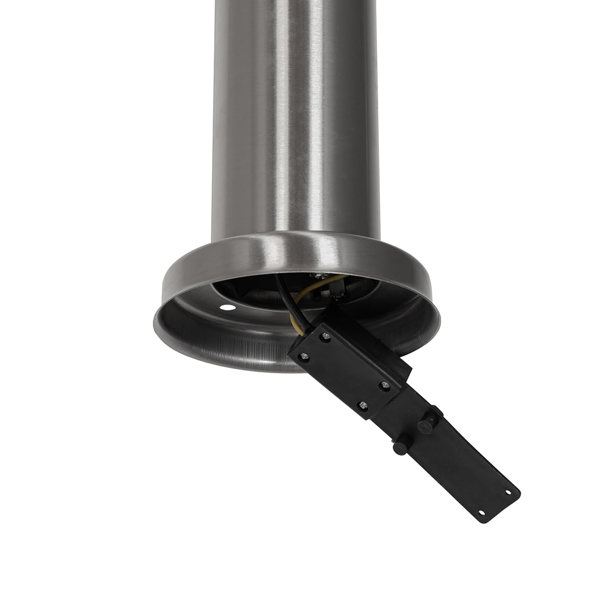 Qazqa Moderno Lámpara de poste moderna para exteriores de acero con opalino 80 cm IP44 - Rox Acero/Plástico Alargada Adecuado para LED Max. 1 x 20 Watt