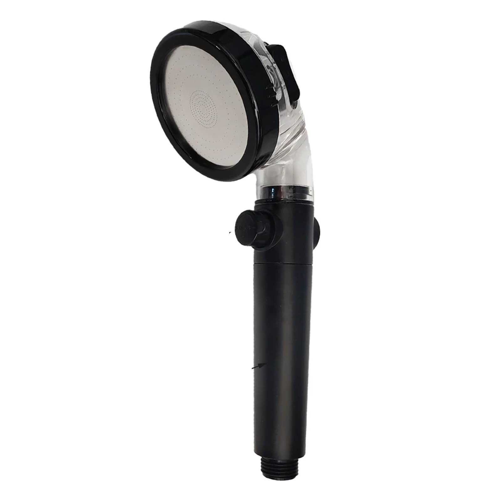 Mdsrfgn Black Shower B Shower Head Shower Head High Pressure Water Saving With On/Off Switch Stop Button 3 Modes Handheld Bathroom Showerheads(Black Shower B)