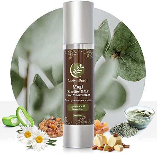 Back to Earth Natural Face Moisturizer Magi Facial Moisturizer | Face Moisturizer for Women and Men | Contains Organic Primrose, Rose Hip, Aloe Vera, Vitamins E, B, and A | Daily Face Moisturizer