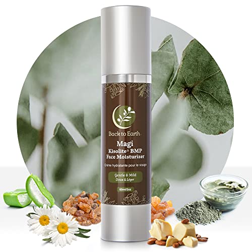 Back To Earth Natural Face Moisturizer Magi Facial Moisturizer | Face Moisturizer For Women And Men | Contains Organic Primrose, Rose Hip, Aloe Vera, Vitamins E, B, And A | Daily Face Moisturizer #TOP1
