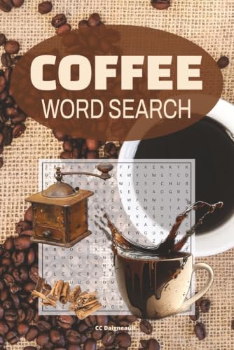 Coffee Word Search: 58 different puzzles with solutions, 116 pages, 6" x 9" format, makes a great gift for any coffee lover image 2