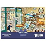 Chaotischer Kartenladen Hölzerne Puzzles Wasserfest 1000 Teile DIY- Puzzle Geschenke Für Erwachsene Spaß Herausfordernde Puzzlespiele
