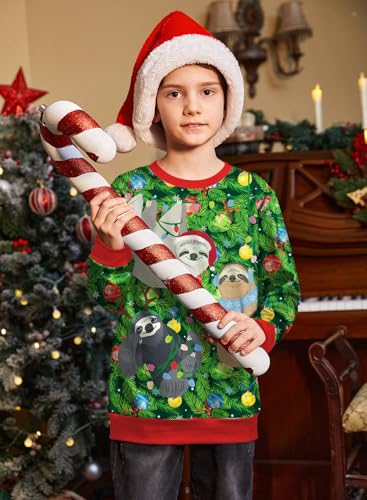 BesserBay Christmas Kids Ugly Long Sleeve Funny Sweatshirt 4-14 Years2