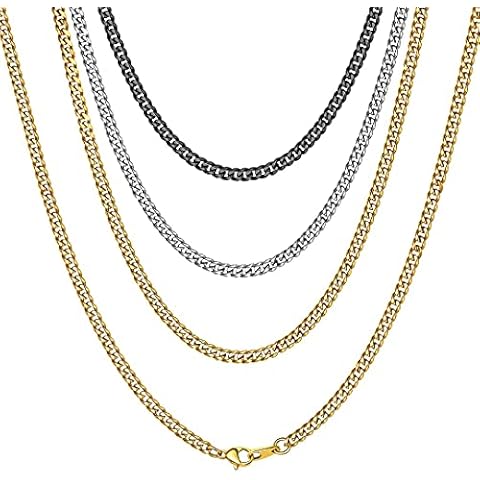 Collar de Acero inoxidable 55cm Cubano Cover