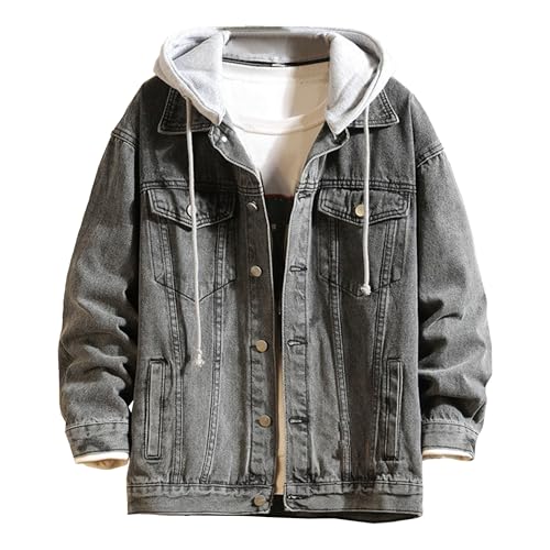 Chaqueta denim para hombre Maiyifu-GJ forrada y cálida miniatura 1