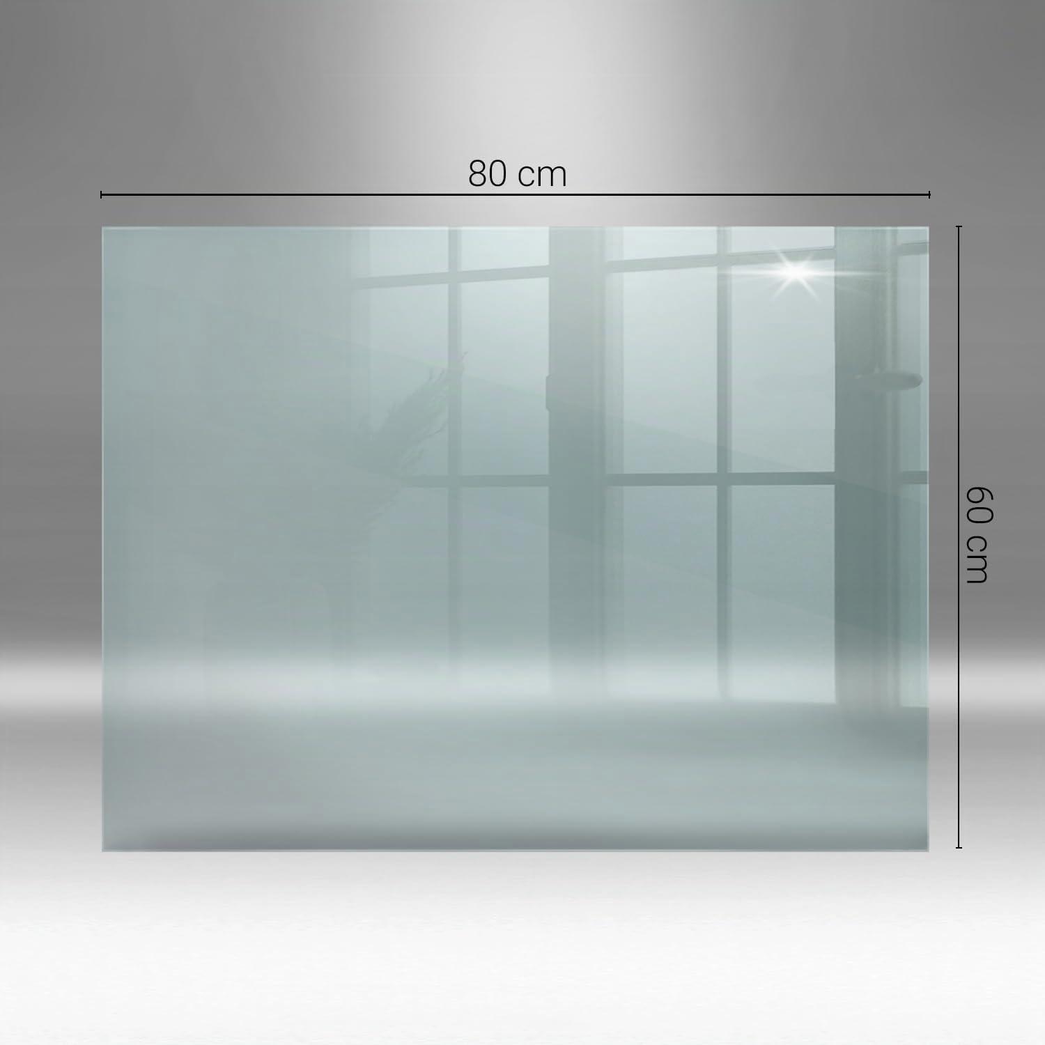 Protection sous la Cheminée Transparent Plancher Plaque 80x60 cm Thermique Resistant Épaisseur de 4 mm Pare-feu de Cheminée et Poêle Rectangulaire - Dimensions et Formes Variées