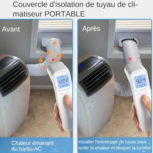 Isolation tuyau climatiseur portable protection ventilation