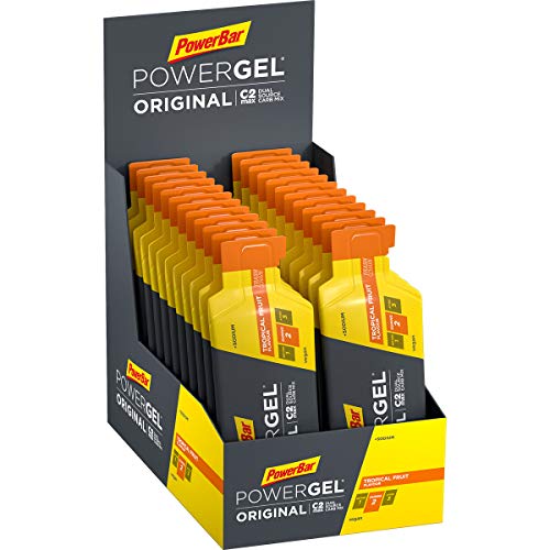 PowerBar PowerGel Original Tropical Fruit 24 x 41 g - High Carb energiegel + C2MAX en natrium