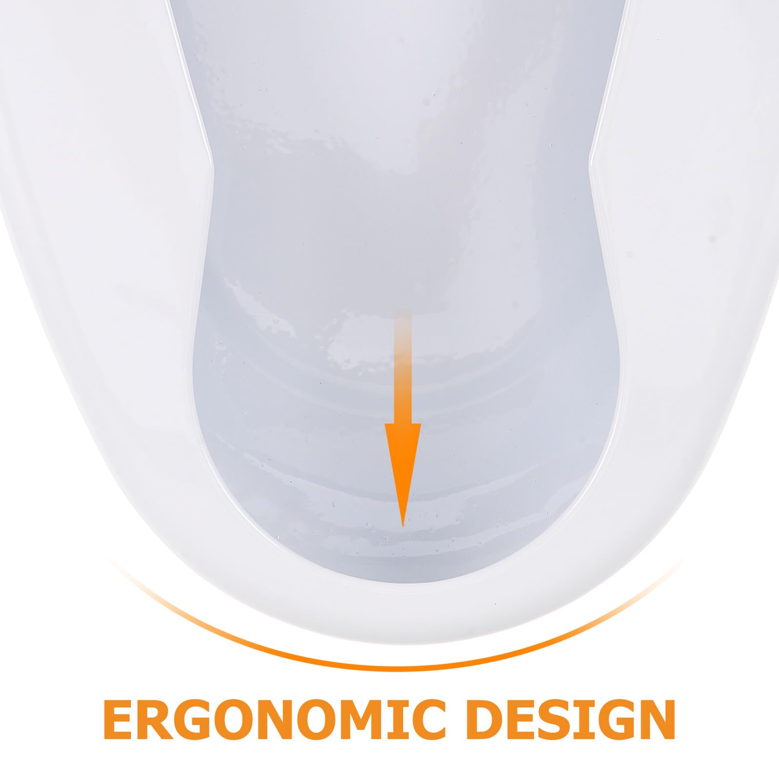 Padella per Pazienti Anziani in Ferro Leggero Design Ergonomico, Maniglia per Supporto, per Domiciliare e Pazienti Anziani