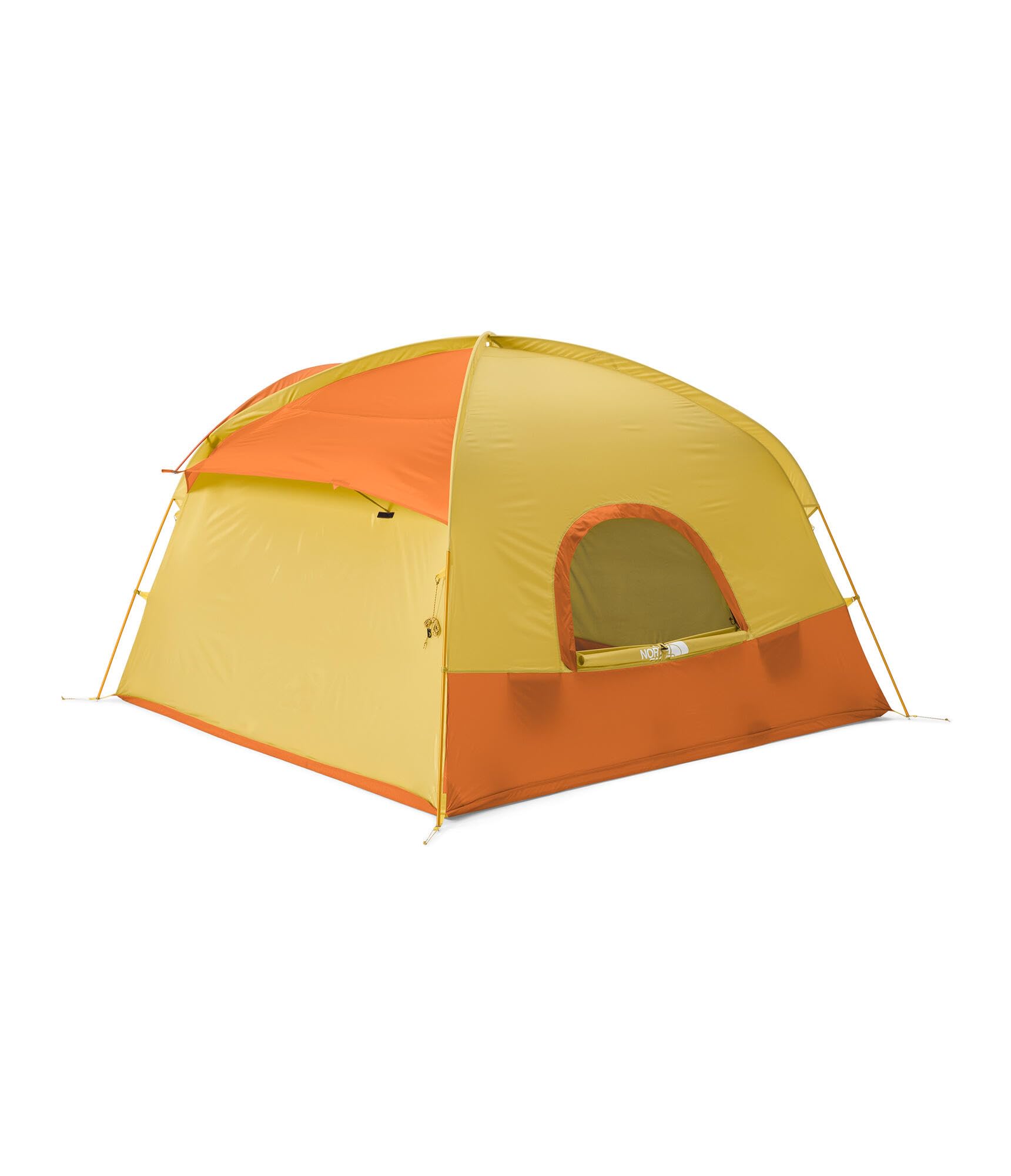THE NORTH FACE Sequoia 4 WP 4-Person Camping Tent, YLW Silt, OSFA | Four-Person Waterproof Camping Tent, Spacious & Easy to Set Up, 2 Zipper Doors