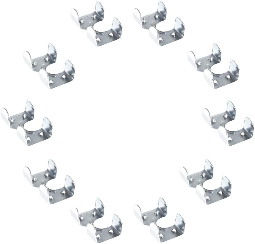 Heavy Duty Zinc Plated Double Rope Clamps Fits 3/8-inch, 1/2-inch, 5/8-inch and 1/4-inch Rope Cords – Multiple Pack Size Options