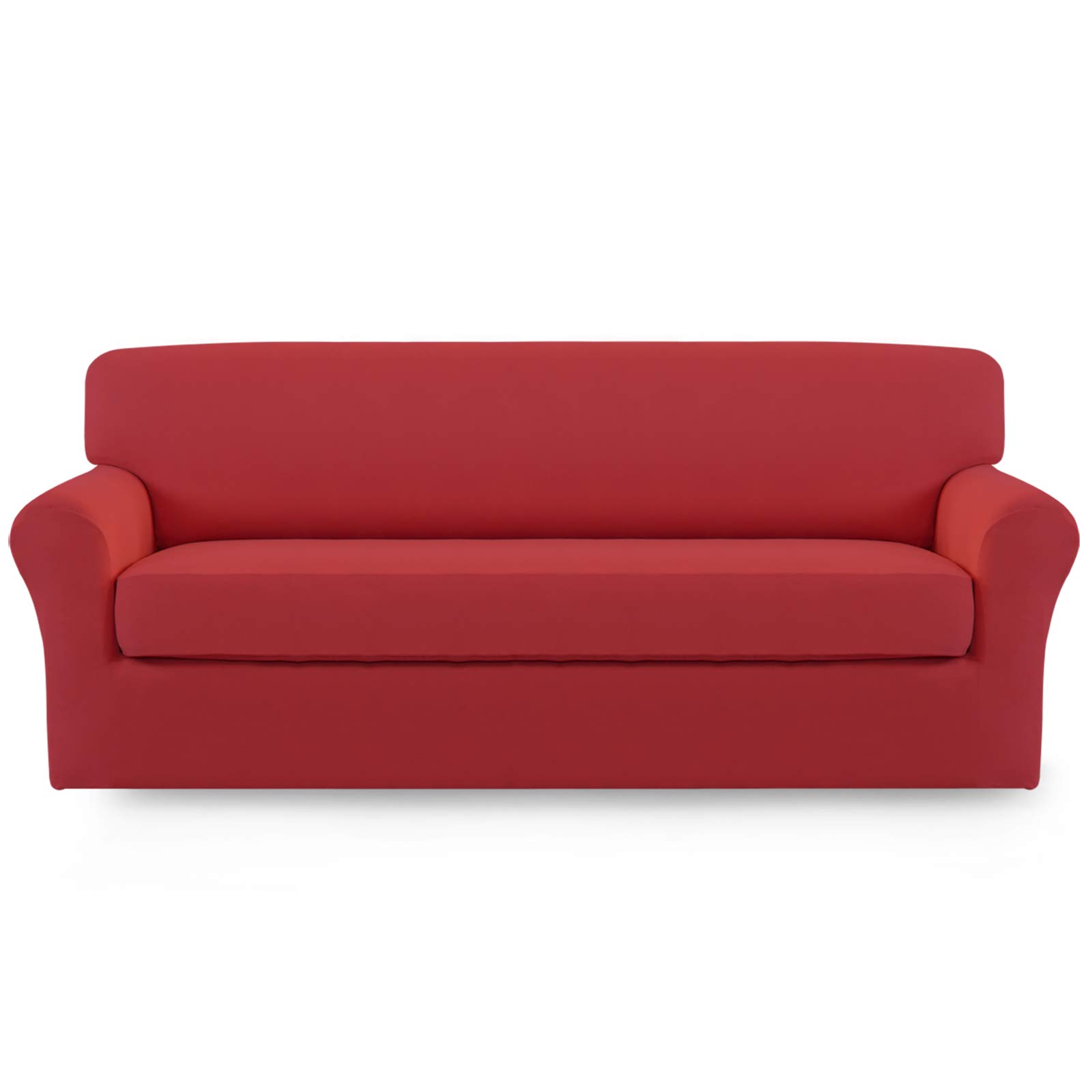 Easy-Going 2 Pieces Stretch Oversized Couch Sofa Slipcover Washable