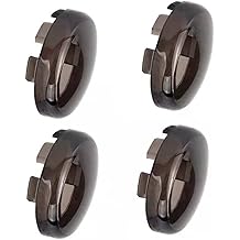 MotoParAcc 2 Inch Bullet Smoked Turn Signals Lens Cover for Harley Sporster, Softail, Street Glide, Road King, 4Pcs