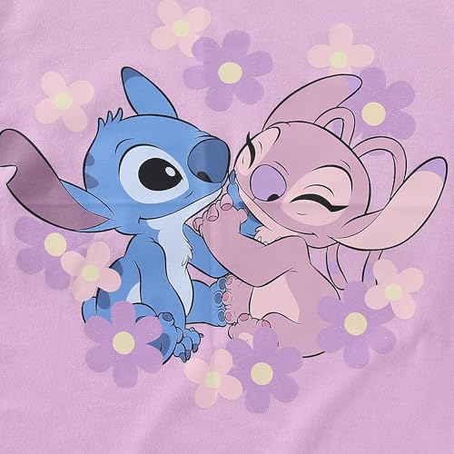 Image of Disney Lilo & Stitch Angel Girls Short Sleeve T-Shirt for Big Kids
