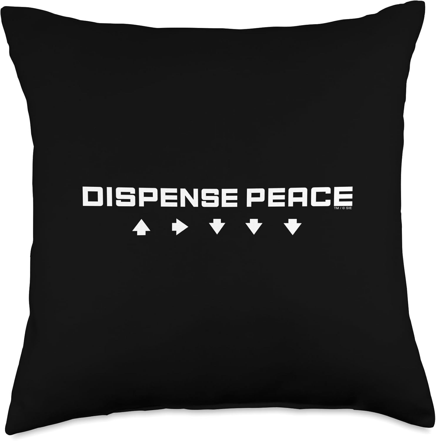 Helldivers 2 PlayStation Video Game Dispense Peace Bomb Throw Pillow