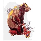 ●La pintura es acrílica no tóxica y segura sobre lienzo. Perfecto para decoración y regalo.