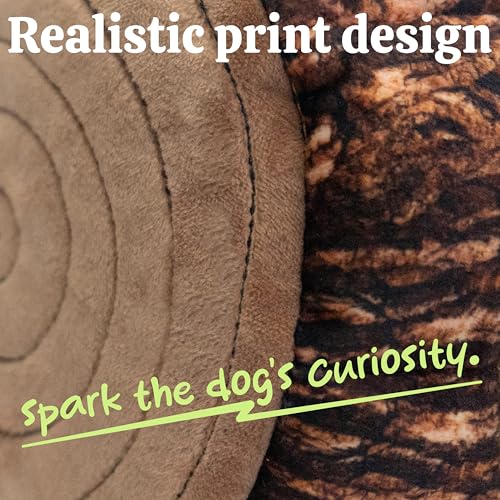 Image of Laifug Hidden Bear Plush Dog Toy, Interactive Barking Dog Toy Playing Hide and Seek, Five in One Bear, Plush Puzzle, Suitable for Dogs of All Stages (Brown, XL)