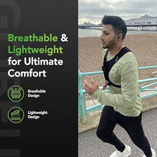 GOBEU Running Phone Holder Vest | Waterproof Phone Pouch | Adjustable Waistband | Water Bottle Holder | 2 Pockets for Running Accessories | Lightweight and Breathable Running Vest - Men & Women