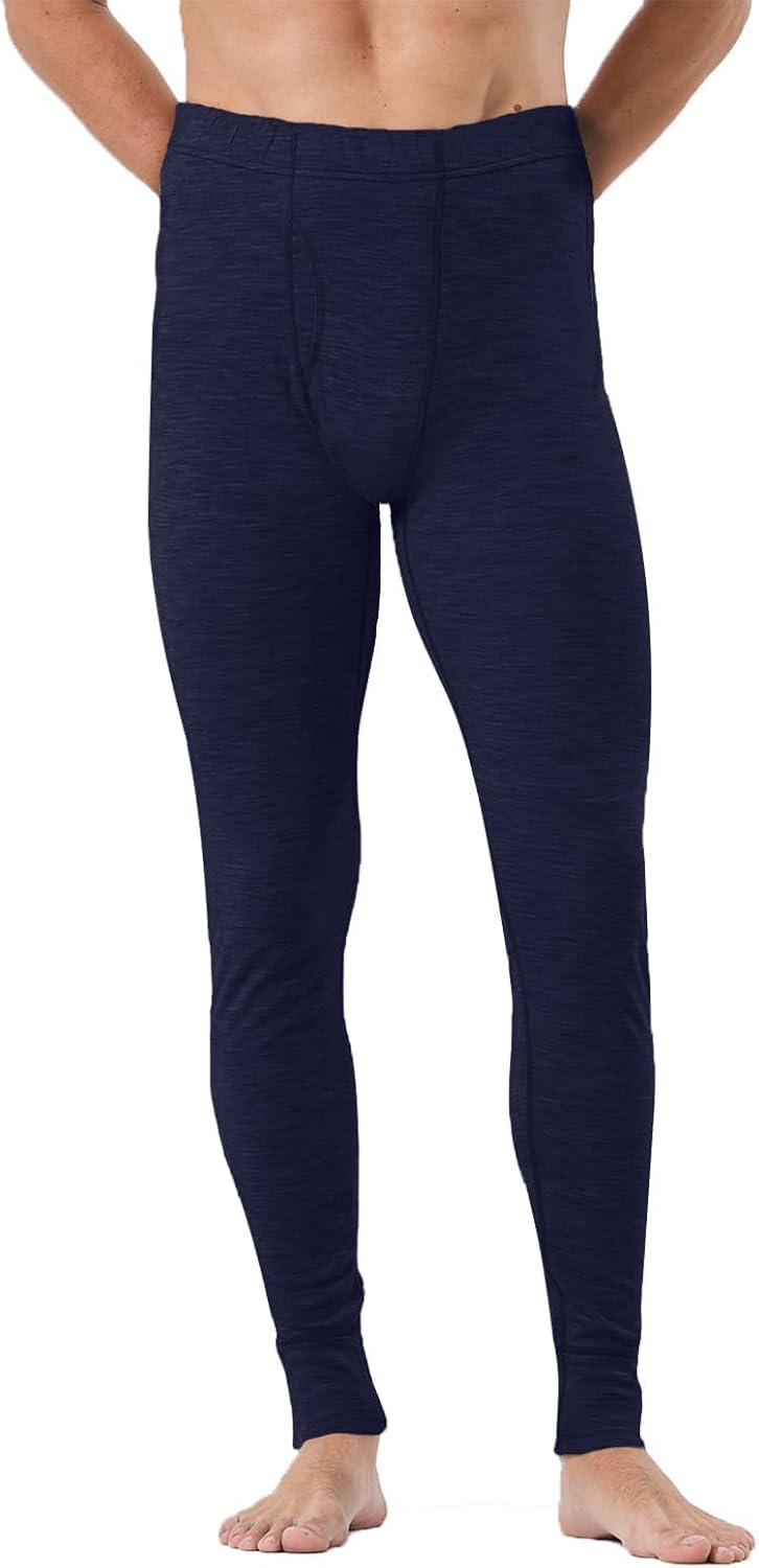 Merino Protect 100% Merino Wool Base Layer Men Thermal Long Underwear Soft Long Johns for Hunting Hiking