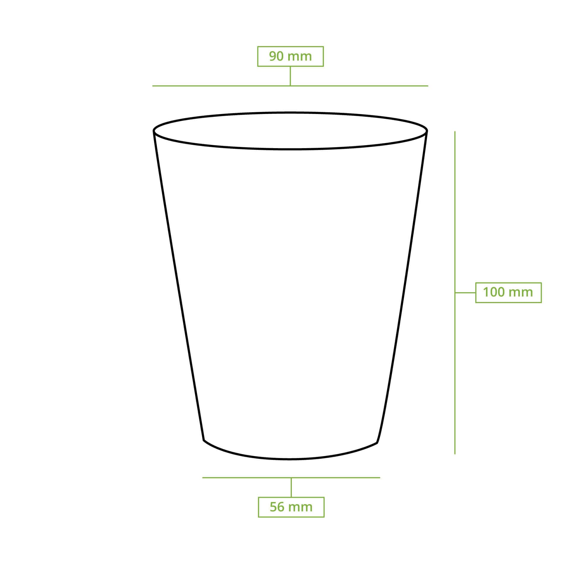 BIOZOYG Bicchieri di cartone 1000 pezzi 250 ml / 10 oz, 90 mm - Bicchieri usa e getta per caffè - Bicchieri di cartone per bevande calde - Alternativa ai bicchieri di polistirolo, bicchieri di carta