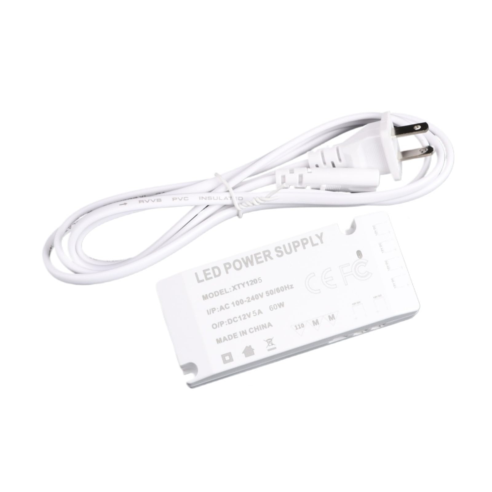 Éclairage LED armoire ultra-mince induction et transformateur 12V multifonction