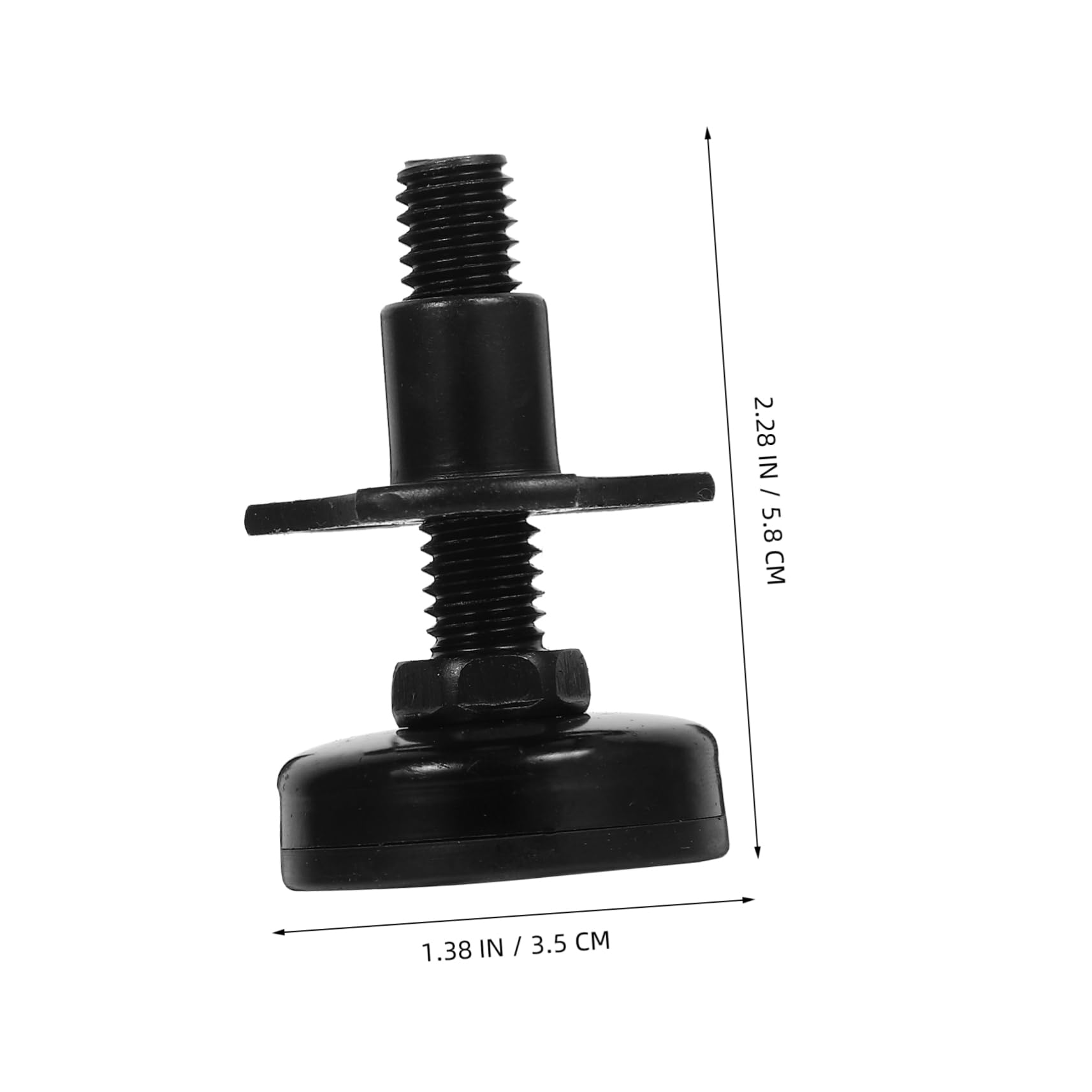 Gatuida 4 Set Livellando il tavolo dei piedi gambe piedini per mobili cenare mobilia livellatori per mobili regolabile piede livellatore per mobili livelli di mobili regolabili nylon Nero