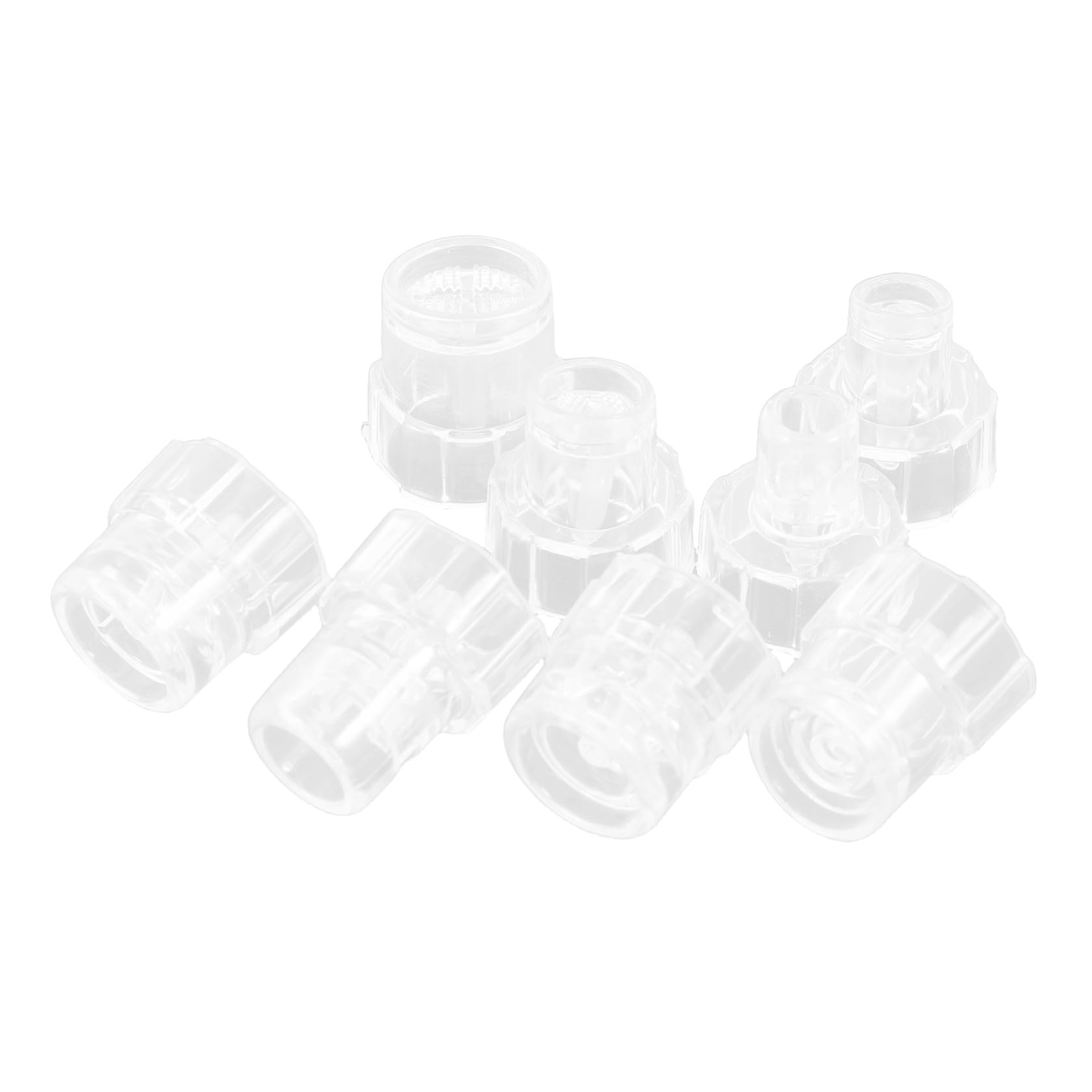 GALPADA Testine di Ricambio in Plastico 8 Pezzi per Microinfusore Viso Sicuri e Facili da Sostituire Accessori per Apparecchio Ossigenoterapia Viso per Trattamenti Spa