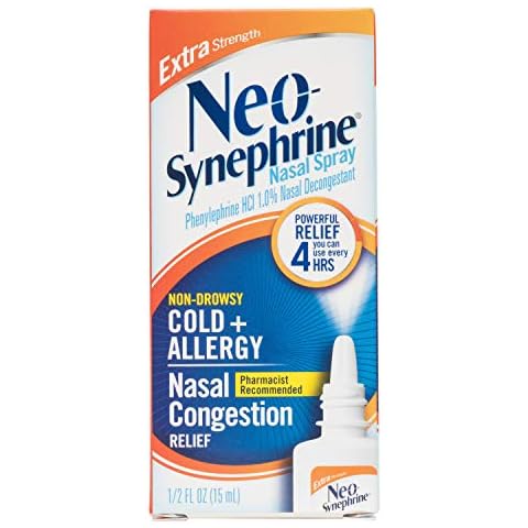 Neosynephrine Nasal Spray for Cold & Sinus Relief, 0.51 Fl Oz Cover