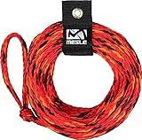 MESLE Schlepp-Leine Pro 2P 55' für Wassersport Tubes und Schleppreifen, Zug-Seil für 2 Personen Towable, Länge 16,8 m, Farbe:rot
